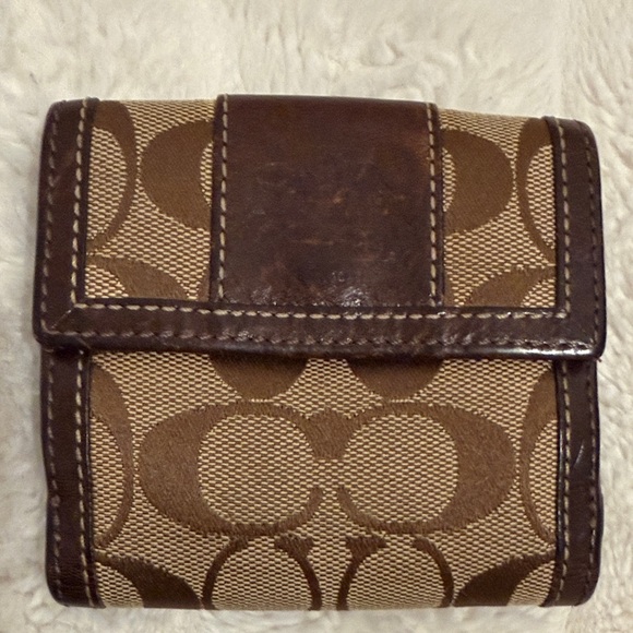 Coach Handbags - Coach Vintage Brown Monogram Wallet